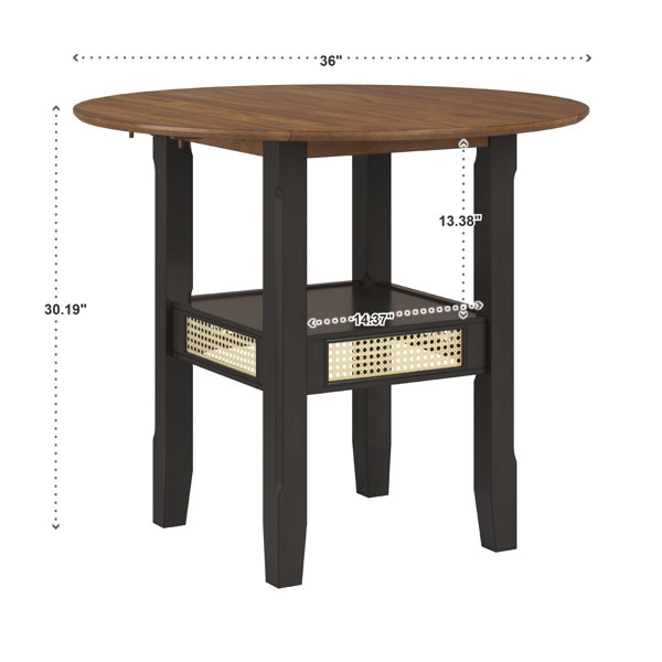 Kingstown Home Pulukan Drop Leaf Dining Table & Reviews Wayfair